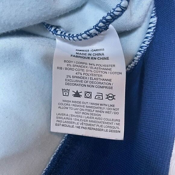 Nike Velvet Hoodie Y2K Full Zip 90's Sports Sweatshirt Blue Womens Large - Picture 4 of 10